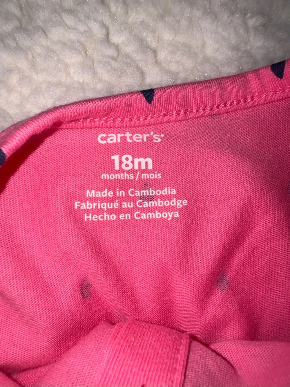 Carter's Pink & Green Watermelon Ruffle Bodysuit
